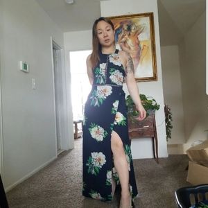 Floral Halter Summer Maxi